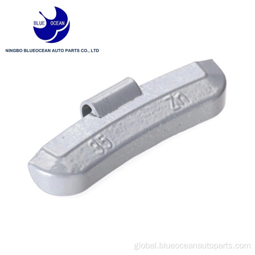 Zn Weight Clip balanced die casting zinc fe wheel weights clip Factory